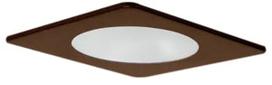 ELCO EL29112 4" Square Shower Trim with Frosted Lens and Reflector - Ready Wholesale Electric Supply and Lighting