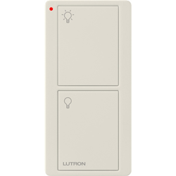 Lutron PJ2-2B-GLA-L01 PICO WIRELESS CONTROL, 2-BUTTON ON / OFF WITH LED, LIGHT ALMOND, LIGHT ICON