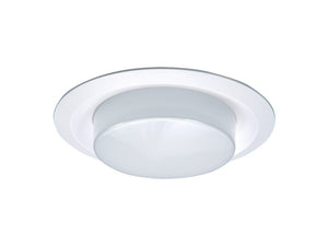 Halo 6162WH 6" Drop Opal Plastic Lens, Reflector, White Plastic Trim, Showerlight - Ready Wholesale Electric Supply and Lighting