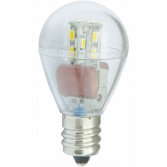 Cyber Tech Lighting LB1S11-RL/WW 0.7W 120V LED S11 Refrigerator Light 2700K E12 Base - Ready Wholesale Electric Supply and Lighting