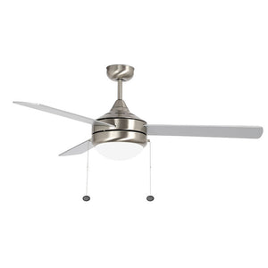 Westgate WFL-112-PC-3B-52-MCT-BN-RWS 52" Reversible Rosewood & Silver Finish Plywood 3-Blade Ceiling Fan & Light, 20W, 3000K/4000K/5000K - Ready Wholesale Electric Supply and Lighting