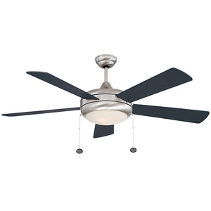 Westgate WFL-113-PC-5B-52-MCT-BN-RWBK 52" Reversible Black & Rosewood Finish Plywood 5-Blade Ceiling Fan & Light, 20W, 3000K/4000K/5000K - Ready Wholesale Electric Supply and Lighting