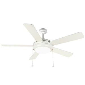 Westgate WFL-113-PC-5B-52-MCT-WH-WH 52" Reversible Rosewood & Silver Finish Plywood 3-Blade Ceiling Fan & Light, 20W, 3000K/4000K/5000K - Ready Wholesale Electric Supply and Lighting