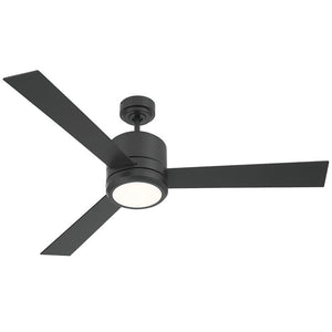 Westgate WFL-116-WS-3B-52-30K-BK-BK 52" Black Finish Plywood 3-Blade Ceiling Fan & Light, 19W, 3000K - Ready Wholesale Electric Supply and Lighting