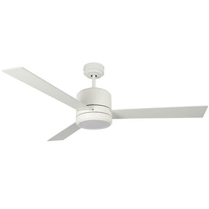 Westgate WFL-116-WS-3B-52-30K-WH-WH 52" White Finish Plywood 3-Blade Ceiling Fan & Light, 19W, 3000K - Ready Wholesale Electric Supply and Lighting