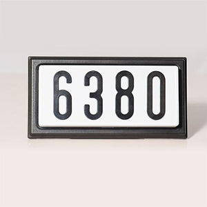 Aero-Lite TBK4 Standard 4" Lighted Address Sign (Black) - Ready Wholesale Electric Supply and Lighting