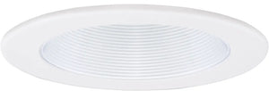 ELCO EL1493W 4" Adjustable Step Baffle Trim - All White - Ready Wholesale Electric Supply and Lighting