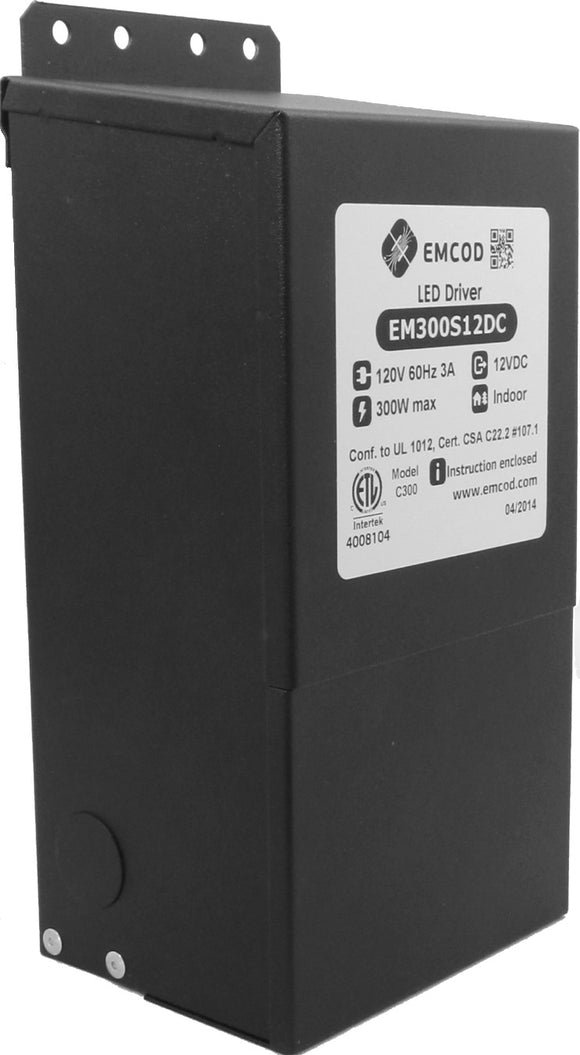 EMCOD - EM300S24DC Transformer - Magnetic LED Driver - 300W - 24VDC - Ready Wholesale Electric Supply and Lighting