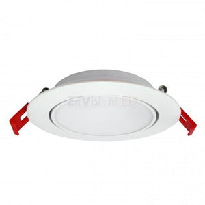 EnVisionLED LED-SL-TLT-4R-9W-TRI - 4" J-Box Round Panel Tilt Downlight CCT Selectable - Ready Wholesale Electric Supply and Lighting