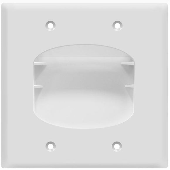 Enerlite 8882-W Double Gang Recessed Plate - Ready Wholesale Electric Supply and Lighting