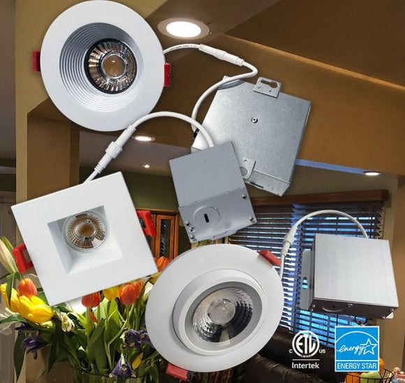 GM Lighting 120V MicroTask4 IC Rated Recessed LED Downlights - Ready Wholesale Electric Supply and Lighting