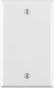 Leviton 88014 - 1-Gang No Device Blank Wallplate, Standard Size, Thermoset, Box Mount - White - Ready Wholesale Electric Supply and Lighting
