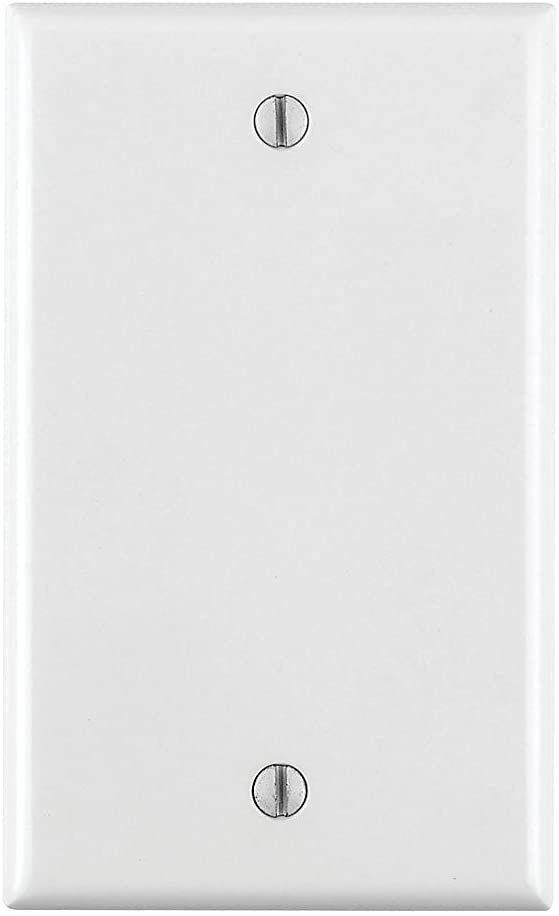 Leviton 88014 - 1-Gang No Device Blank Wallplate, Standard Size, Thermoset, Box Mount - White - Ready Wholesale Electric Supply and Lighting
