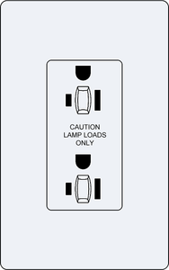 Lutron CAR-15-DDTR Designer Style (Gloss) 15A Dual-Dimming Tamper Resistant Receptacle - Ready Wholesale Electric Supply and Lighting