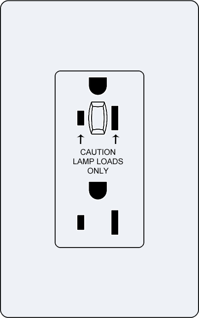 Lutron CAR-15-HDTR Designer Style (Gloss) 15A Half-Dimming Tamper Resistant Receptacle - Ready Wholesale Electric Supply and Lighting