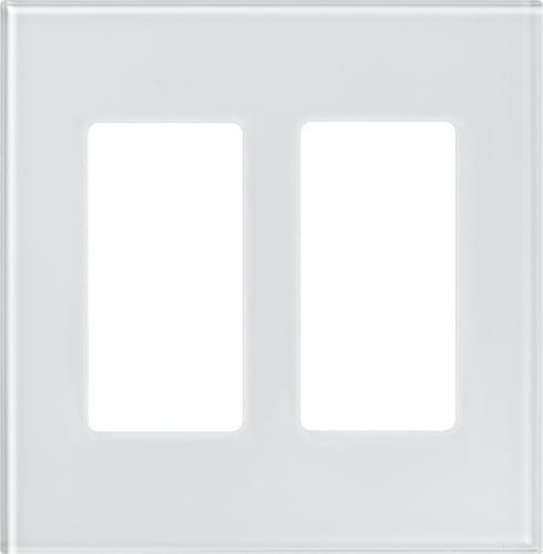 Lutron LFGR-2 Designer Glass Faceplate, Architectural Style (2-Gang) - Ready Wholesale Electric Supply and Lighting