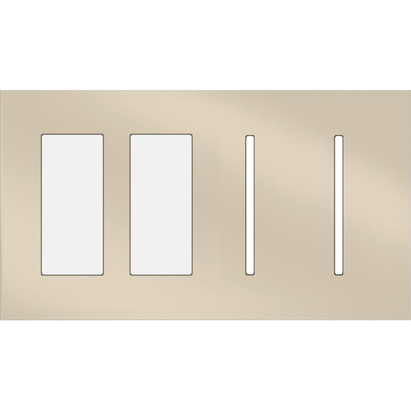 Lutron LWT-TTGG New Architectural / Grafik T Wallplate (4 Gang) - Ready Wholesale Electric Supply and Lighting