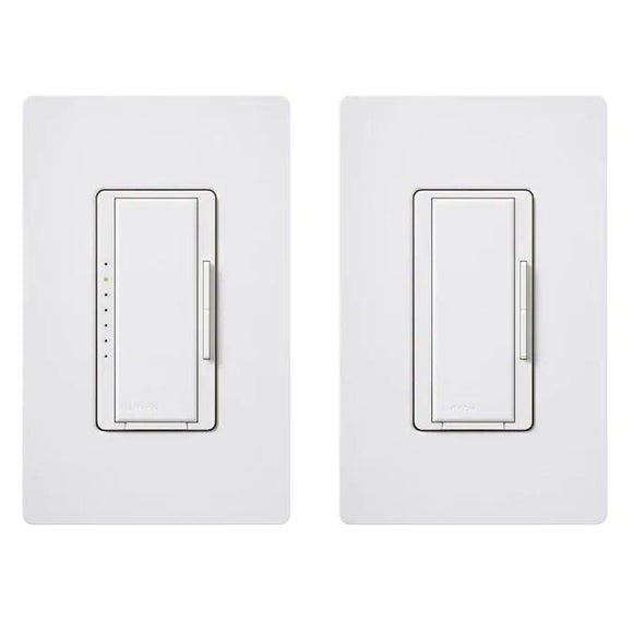 Lutron MAW-603-RH-WH Maestro 120V, 600W, Single Pole/3-Way, Incandescent/Halogen Dimmer with Companion Dimmer - Ready Wholesale Electric Supply and Lighting