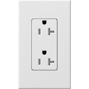 Lutron NTR-20 Architectural Style 20A Receptacle - Ready Wholesale Electric Supply and Lighting