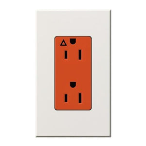 Lutron NTR-20-IG-OR Architectural Style 20A Isolated Ground Receptacle - Ready Wholesale Electric Supply and Lighting