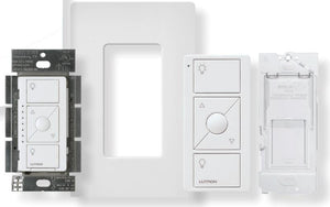 Lutron P-DIM-3WAY-WH Kit With Dimmer, Pico Remote, Wallplate and Bracket - Ready Wholesale Electric Supply and Lighting