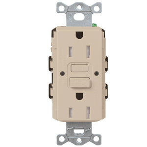 Lutron SCR-20-GFST Designer Style (Satin) 20A Self-Testing, GFCI, Tamper Resistant Receptacle - Ready Wholesale Electric Supply and Lighting