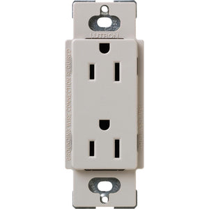Lutron SCRS-20-TR Designer (Satin) 20A, Tamper Resistant Receptacle - Ready Wholesale Electric Supply and Lighting