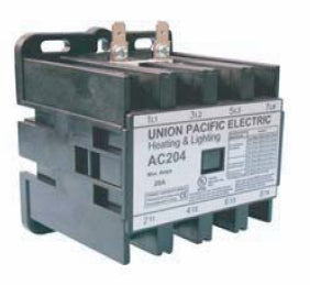 Union Pacific Electric AC204-120 20A 4P 120V Lighting & Heating Contactor - Ready Wholesale Electric Supply and Lighting