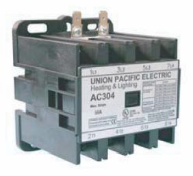 Union Pacific Electric AC304-480 30A 4P 480V Lighting & Heating Contactor - Ready Wholesale Electric Supply and Lighting