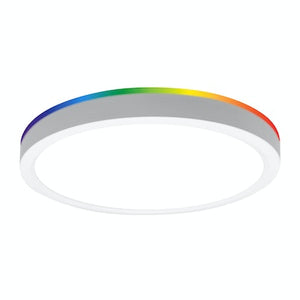 EnVisionLED LED-SLDSKR-7-15W-RGB+W-WH 7" Surface Mount Round: Slim-Line RGB+W - Ready Wholesale Electric Supply and Lighting