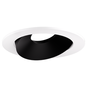ELCO ELK3679B Pex™ 3" Round Directional Gimbal - Black with White Trim - Ready Wholesale Electric Supply and Lighting