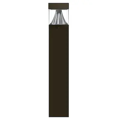 EnVisionLED LED-BLD-3P22-SQ-5CCT-UNV-CN-FL-BZ-44 Bollard Square Bronze Square Cone Flat Top - Ready Wholesale Electric Supply and Lighting