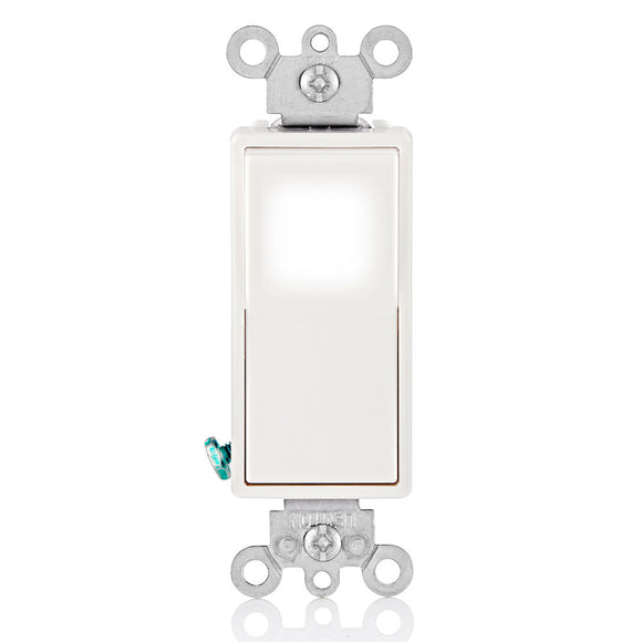 Leviton L5614-2W Decora LED Illuminated Rocker 4-Way Switch - Ready Wholesale Electric Supply and Lighting