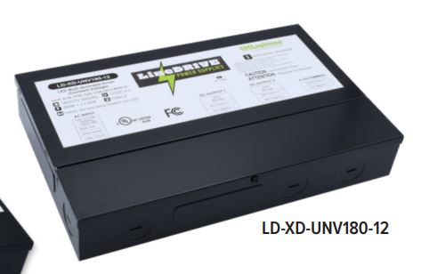 GM Lighting LD-XD-UNV180-12 LineDRIVE XD 12VDC Electronic LED MULTI-Dimmable Power Supplies - Ready Wholesale Electric Supply and Lighting