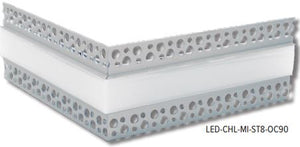 GM Lighting LED-CHL-MI-ST8-OC90 8FT 90° Inside Corner LED Tape Mud-In Channel - Ready Wholesale Electric Supply and Lighting
