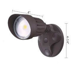 Cyber Tech Lighting LF10H1 10W Single Head LED Security Light 5000K & 3000K - Ready Wholesale Electric Supply and Lighting