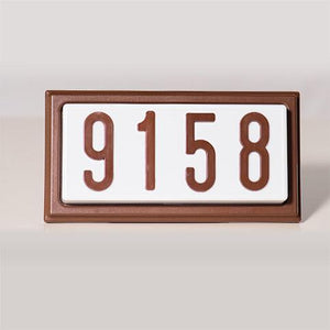 Aero-Lite TBR4LED - LED Complete Decorative Address Sign - 4" numbers, Brown - Ready Wholesale Electric Supply and Lighting