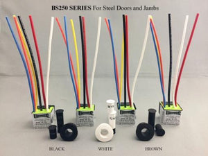 Better Switch BS250 7/8" White Spacer with 3/8" Flush mount switch, Magnet , N/O and N/C 120Volt 10 Amp Power controller for steel doors. (Resistive load only) - Ready Wholesale Electric Supply and Lighting
