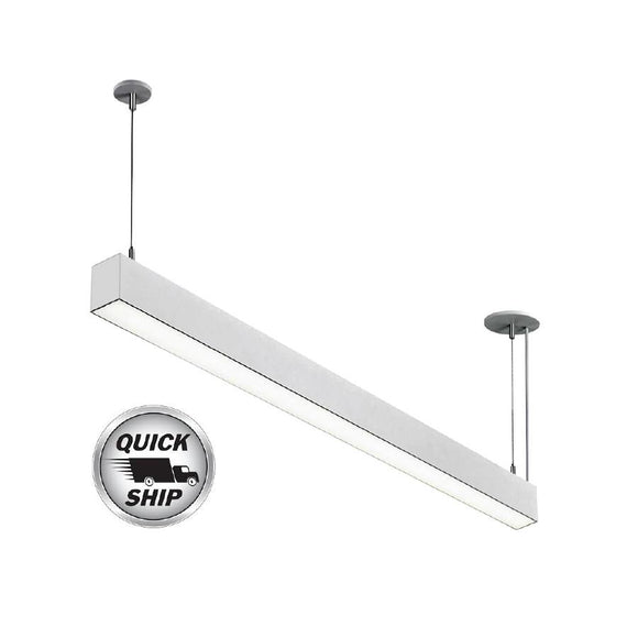 Core Lighting CSL340-4-WH - 4 Ft. DIRECT / INDIRECT SUSPENDED PROFILE - LED TAPE CHANNEL - White - Ready Wholesale Electric Supply and Lighting