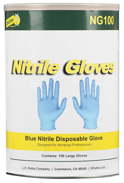 Dottie NG100X  Blue Nitrile Disposable Gloves X-Large (100pcs) - Ready Wholesale Electric Supply and Lighting