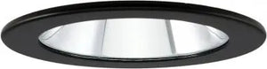 ELCO EL1411B 4" Adjustable Shower Trim with Clear Reflector and Lens Trim - All Black - Ready Wholesale Electric Supply and Lighting