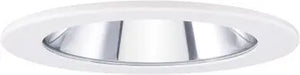 ELCO EL1411W 4" Adjustable Shower Trim with Clear Reflector and Lens Trim - All White - Ready Wholesale Electric Supply and Lighting