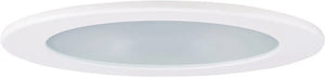 ELCO EL1412W 4" Adjustable Shower Trim with Clear Reflector and Frosted Lens Trim - All White - Ready Wholesale Electric Supply and Lighting