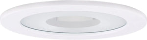 ELCO EL1415SH 4" Shower Trim with Clear Reflector and Frosted Glass Pinhole Trim - White Lexan - Ready Wholesale Electric Supply and Lighting