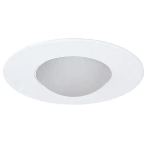 ELCO EL1416W 4" Shower Trim with Round Drop Frosted Lens - White - Ready Wholesale Electric Supply and Lighting
