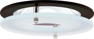 ELCO EL1426BZ 4" Chrome Reflector with Suspended Frosted Glass Trim - Bronze Ring - Ready Wholesale Electric Supply and Lighting