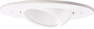 ELCO EL1498WW 4" Adjustable Eyeball with Baffle Trim - All White - Ready Wholesale Electric Supply and Lighting