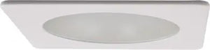 ELCO EL2412W 4" Square Shower Trim with Frosted Lens - All White - Ready Wholesale Electric Supply and Lighting