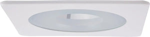 ELCO EL2415W 4" Square Shower Trim with Frosted Pinhole Lens - All White - Ready Wholesale Electric Supply and Lighting