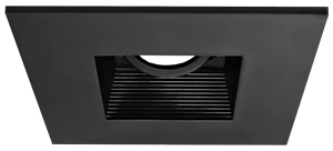 ELCO EL2484B 4" Die-Cast Aluminum Square Adjustable Baffle Trim - All Black - Ready Wholesale Electric Supply and Lighting